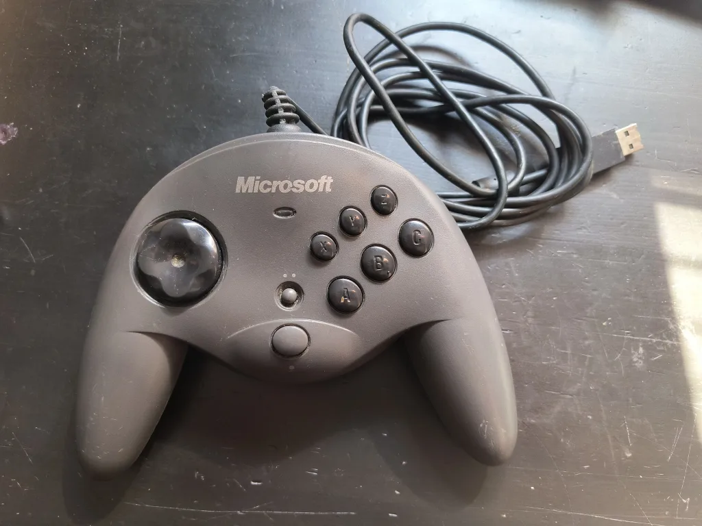 Vintage Microsoft Sidewinder USB Game Controller thumbnail
