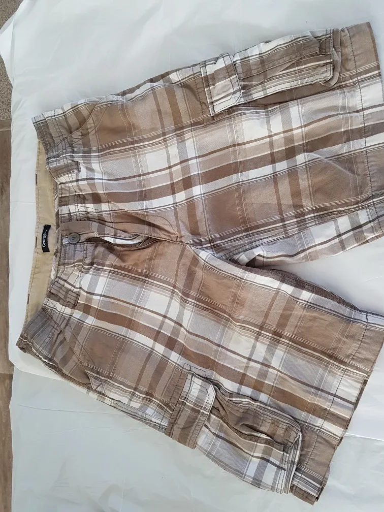 George Plaid Cargo Shorts - Size 34 image indicator(4)
