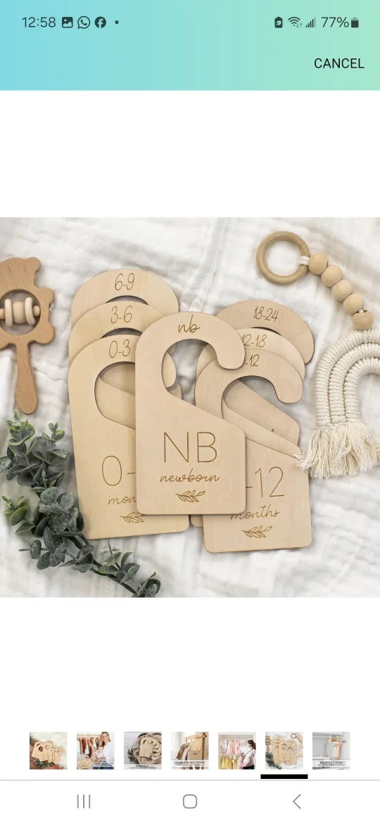 Wooden Closet Dividers for Baby Clothes image indicator(9)
