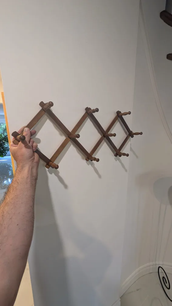 Wooden Accordion Coat Rack thumbnail