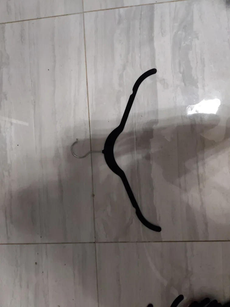 Set of black velvet hangers image indicator(2)