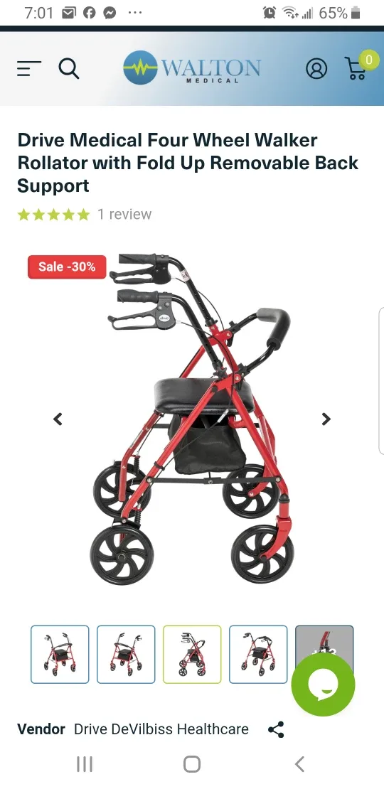 Drive Medical Four Wheel Walker Rollator image indicator(2)