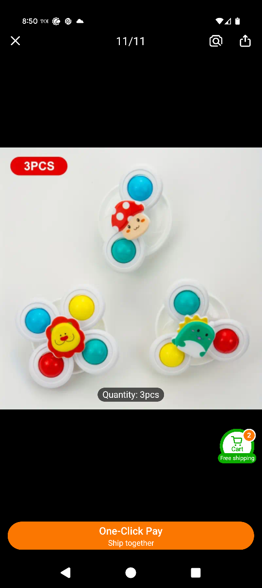 3pcs Baby Spinner Toys