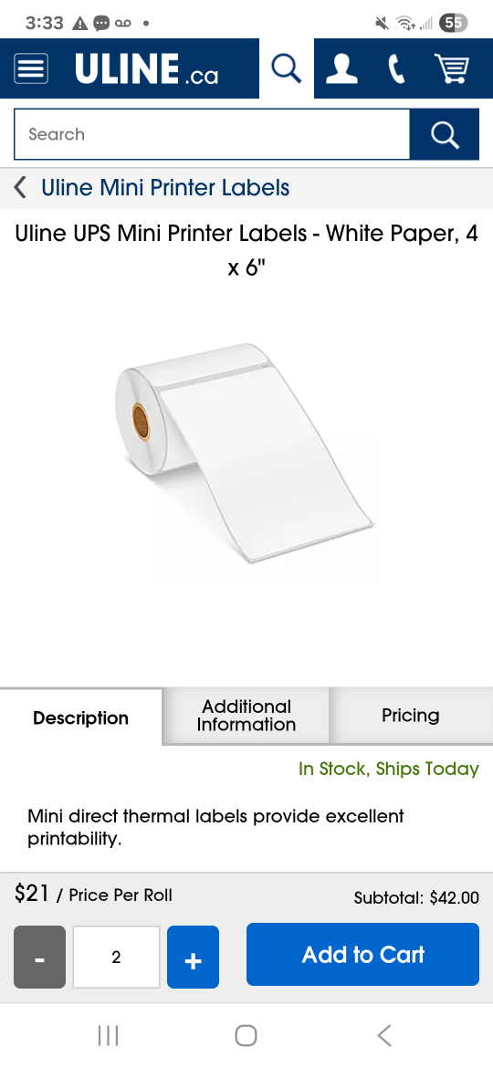 Direct Thermal Labels 4"×6" - photo 4