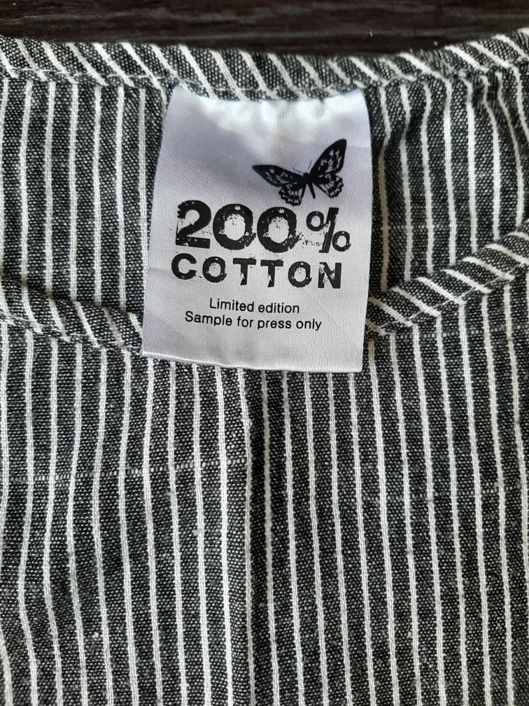 200 % COTTON Striped tunic dress image indicator(2)