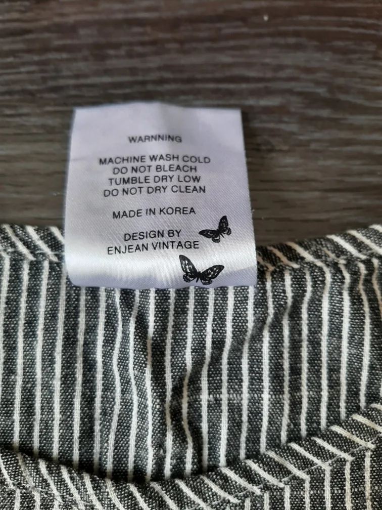 200 % COTTON Striped tunic dress image indicator(3)