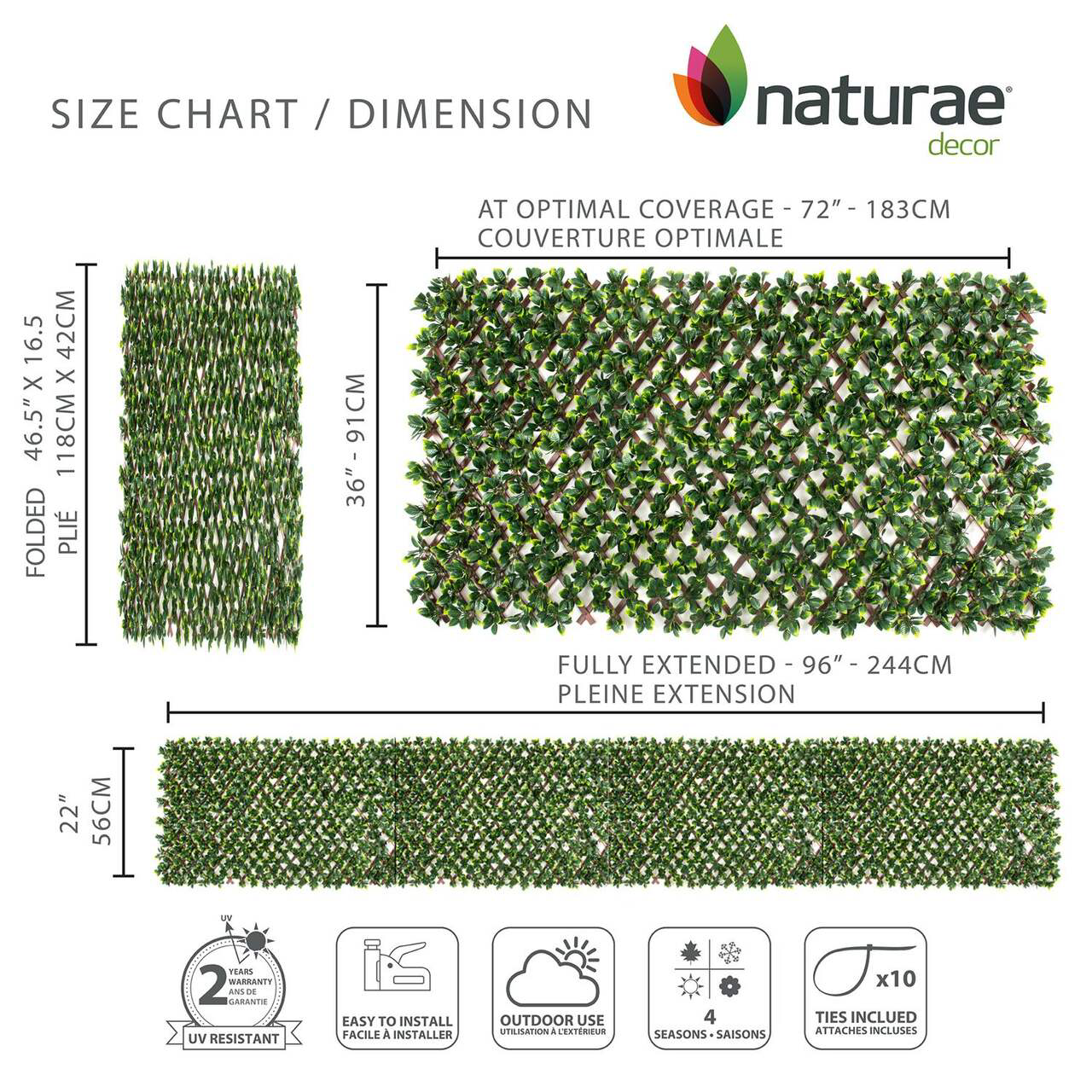 Artificial Indoor/Outdoor Gardenia Leaves decor