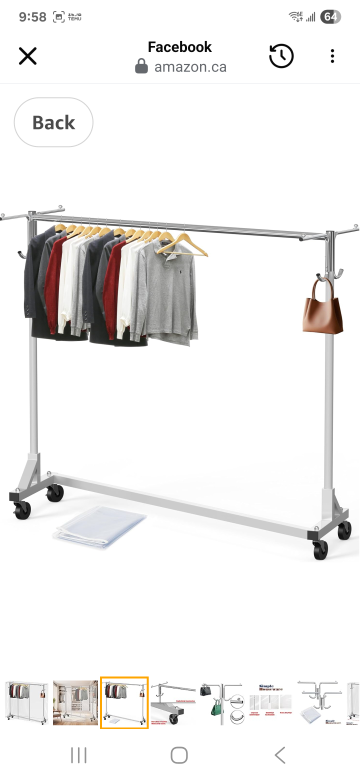 Simple Houseware Garment Rack with Wheels - photo 5
