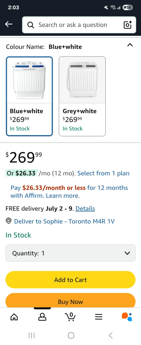 Portable Washing Machine and Spin Dryer combination image indicator(2)