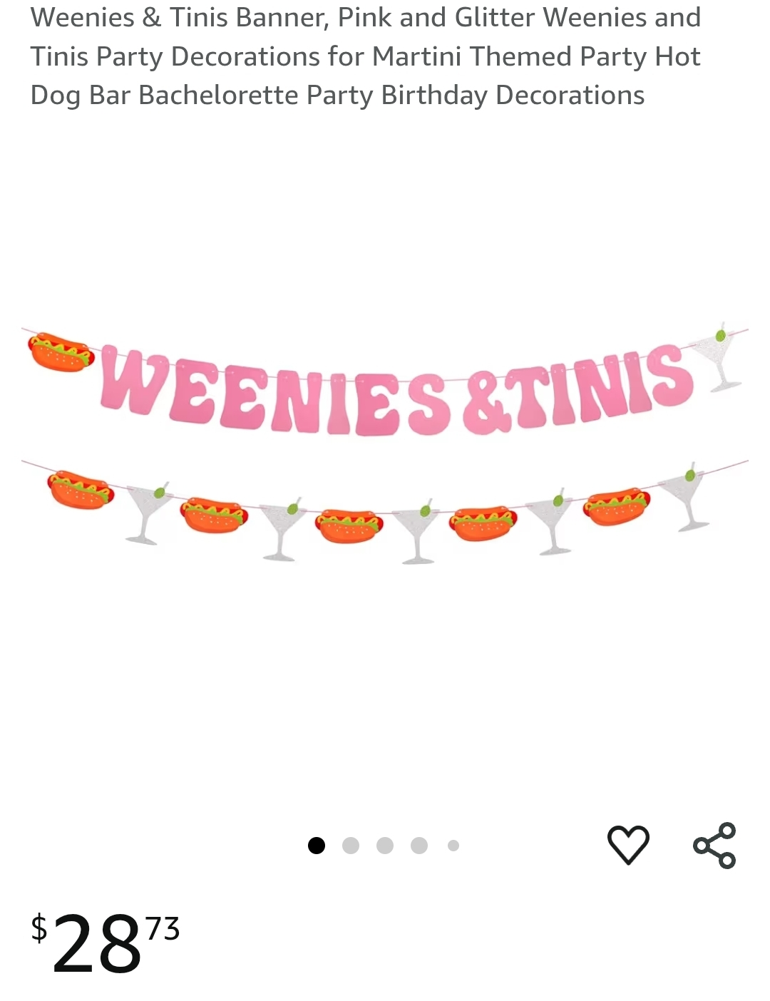 Martinis and Weenies Themed Party Decorations - photo 5