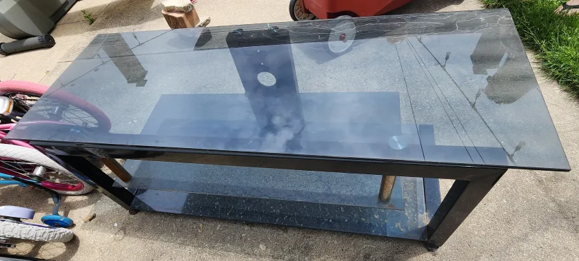Black Glass TV Stand thumbnail