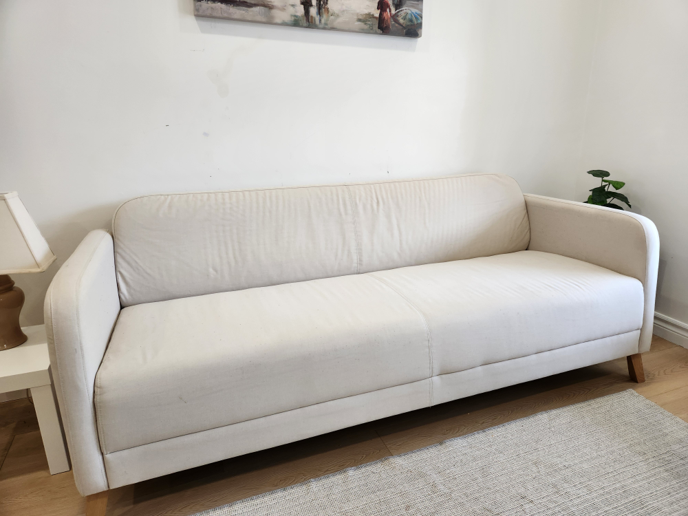Off-white Ikea couch