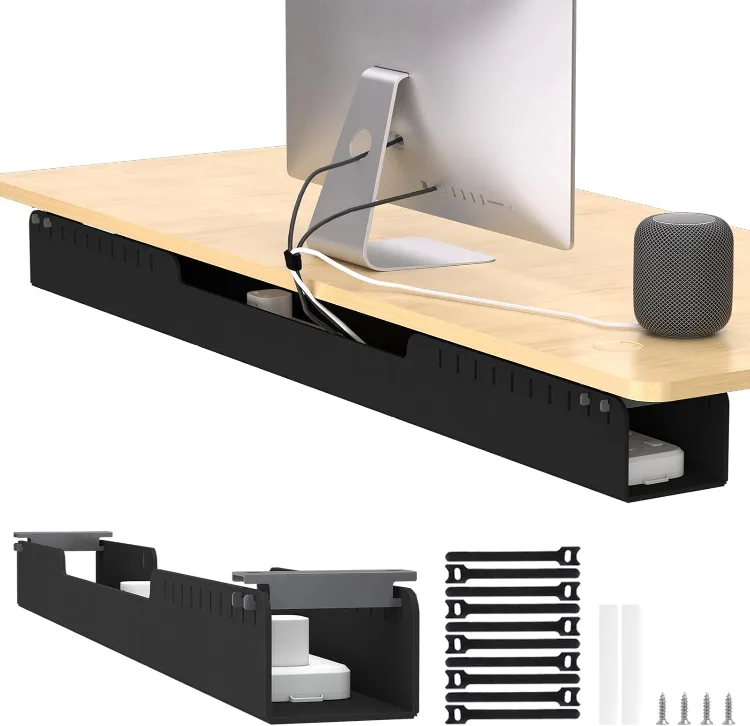 No Drill Under Desk Cable Management Tray BNIB thumbnail