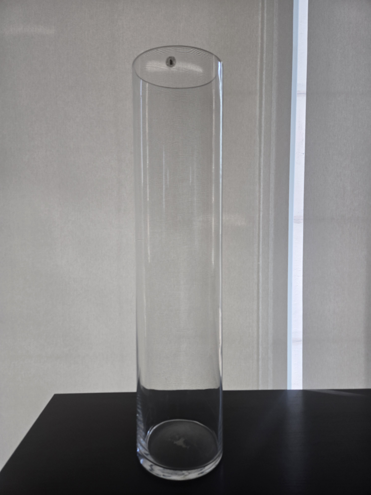 Tall Clear Glass Vase