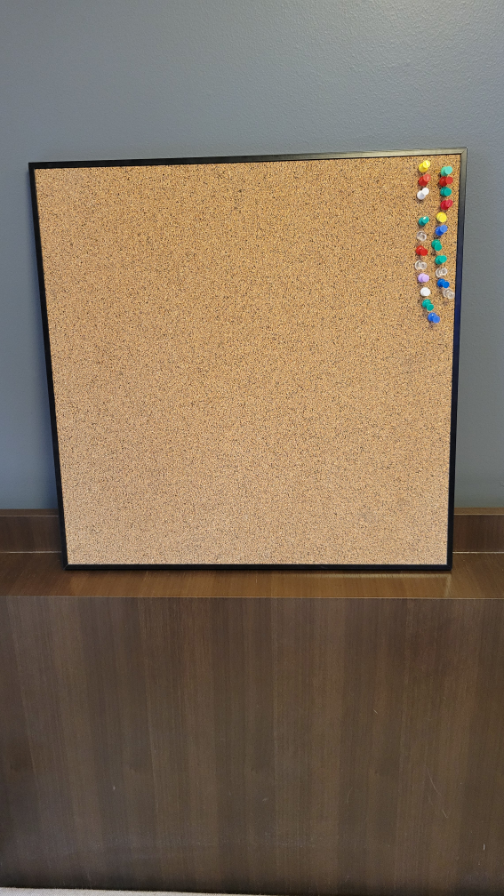 Cork Board with Black Frame (pick up downtown)💚