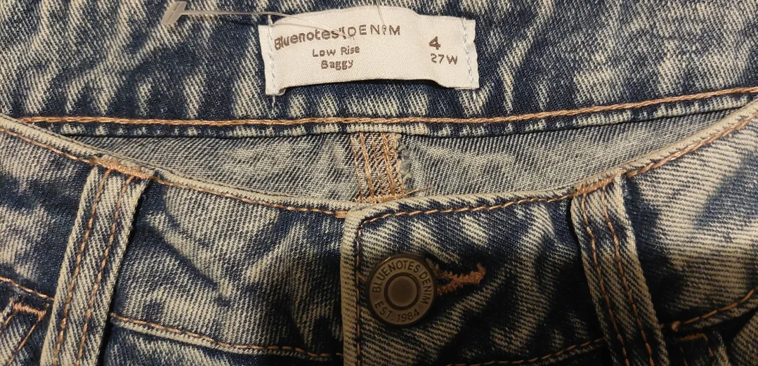 Bluenotes Denim Low Rise Baggy Jeans - Size 4 image indicator(2)