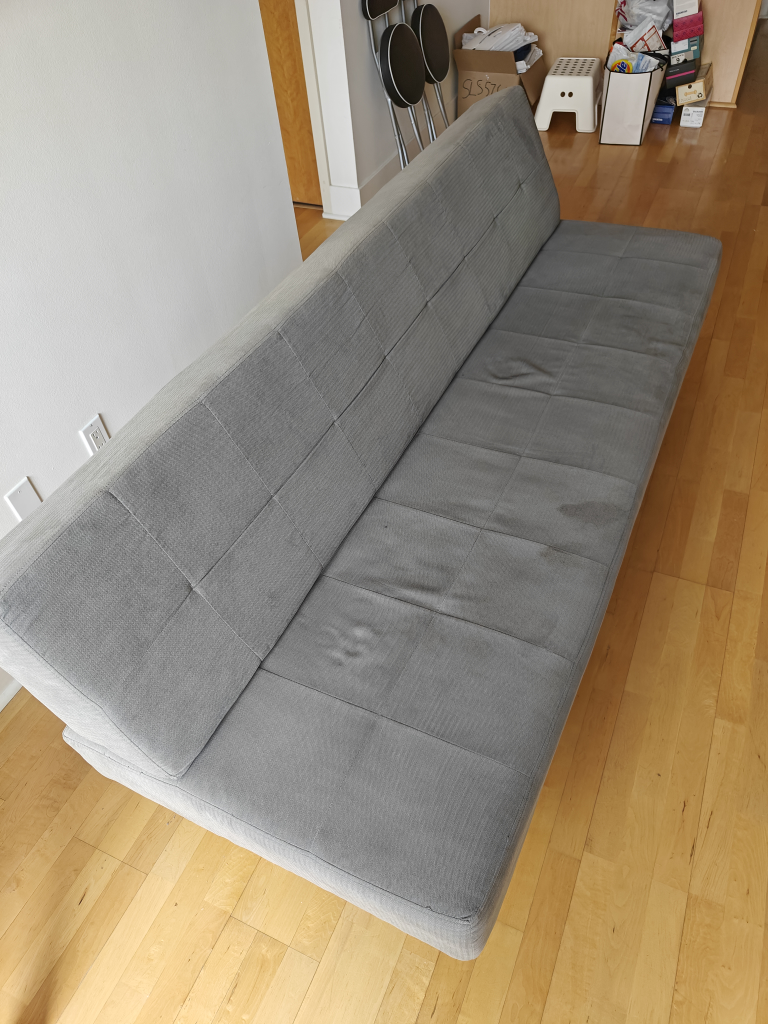 Grey Futon Sofa Bed - photo 4
