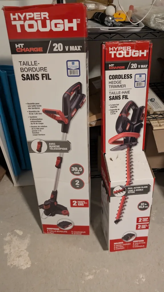 trimmer and edger Hyper Tough Cordless Hedge Trimmer and Edger thumbnail