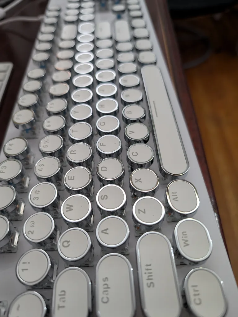 RGB Backlit Mechanical Keyboard White thumbnail