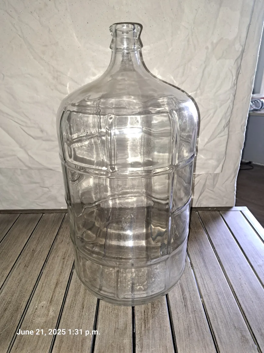 Vintage Clear Glass Demijohn Bottle thumbnail