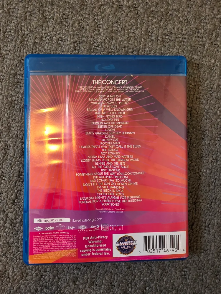 Elton 60 Live at Madison Square Garden Blu-ray Elton John image indicator(2)