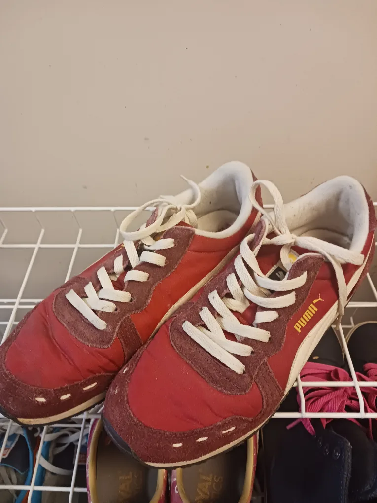 Puma Red Textile/Leather Sneakers thumbnail