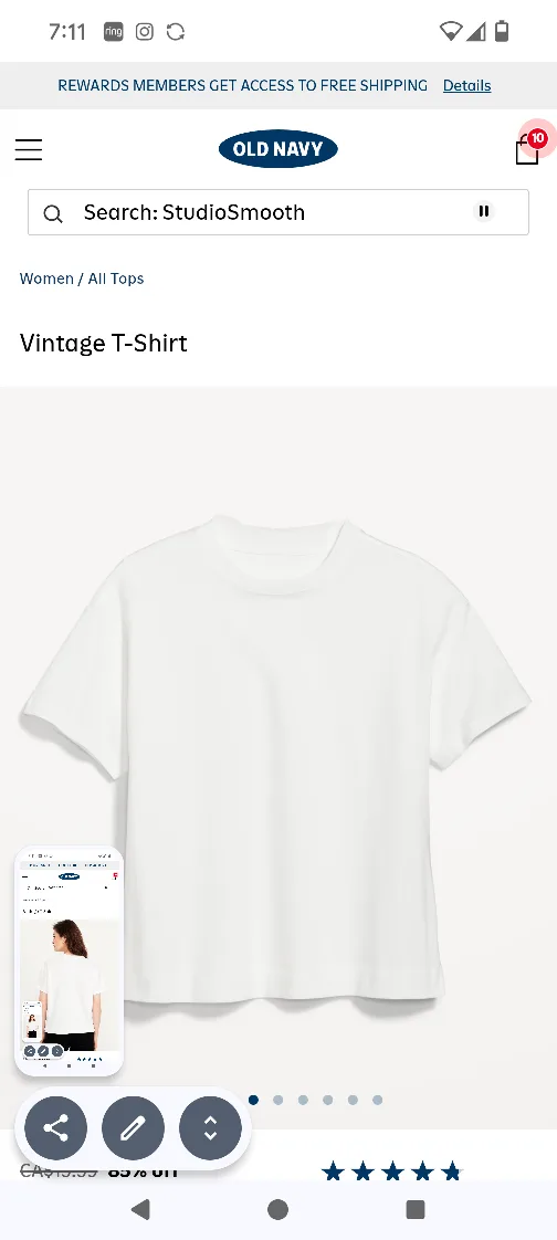 Old Navy 2X Vintage T-Shirt New w/tags 1/$8 or 2/$12 image indicator(2)
