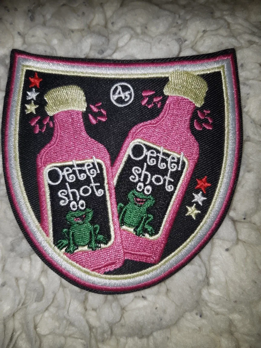 Oetel Shot iron on Embroidered Patch #freecycle thumbnail
