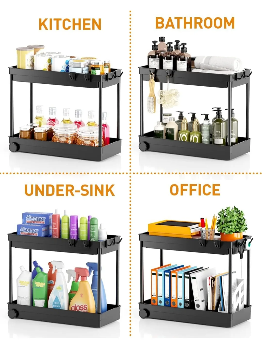 New Two Tier Under Sink Organizer image indicator(5)