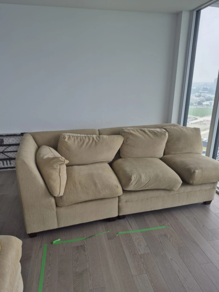 Beige Sectional Sofa - photo 2