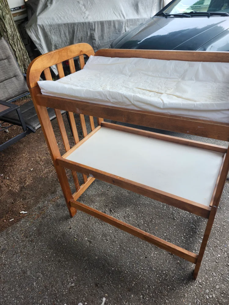 Wooden Baby Changing Table thumbnail