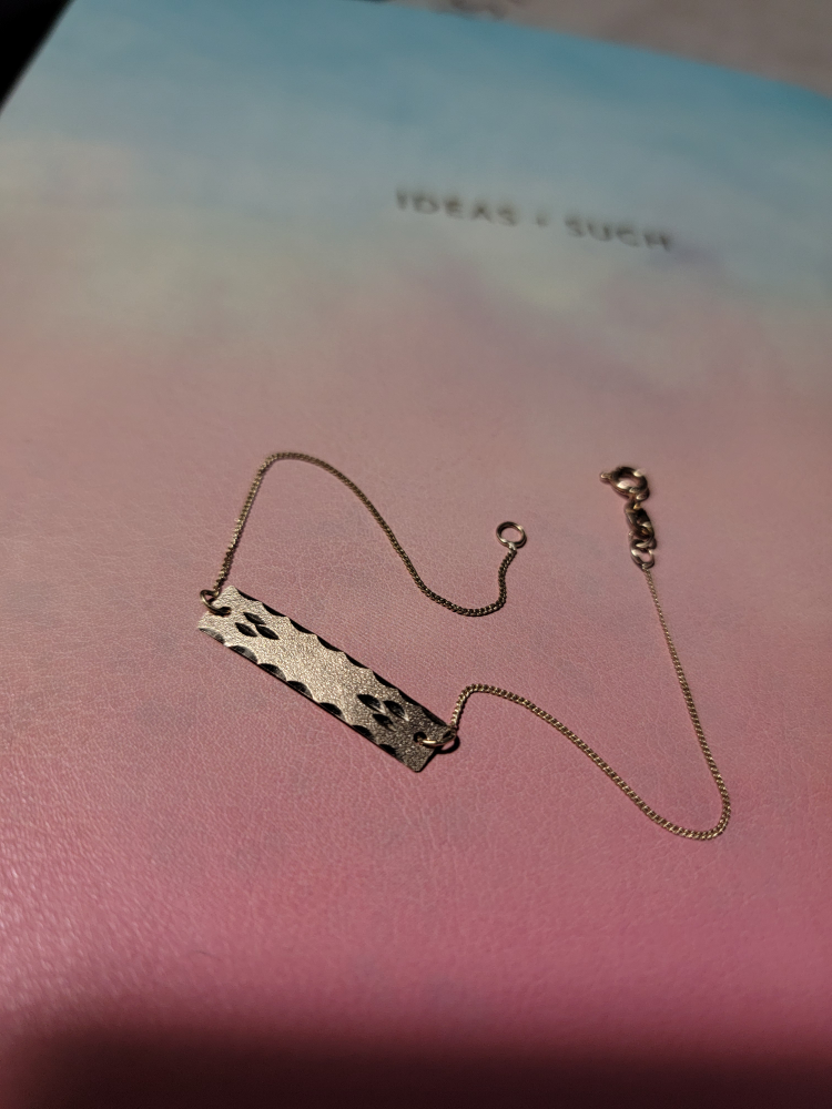 Solid 10K Gold Bar Bracelet - photo 2