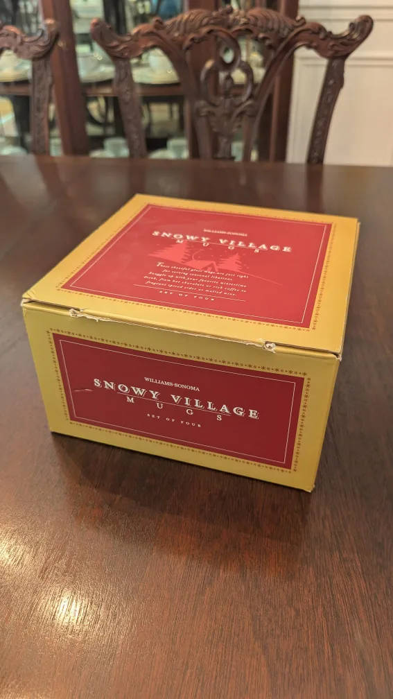 Williams Sonoma Snowy Village Mugs - Set of 4 image indicator(4)