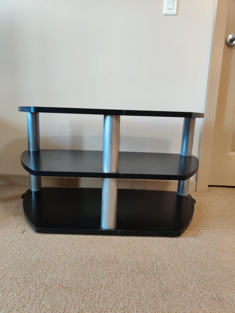 Modern Black TV Stand - photo 3