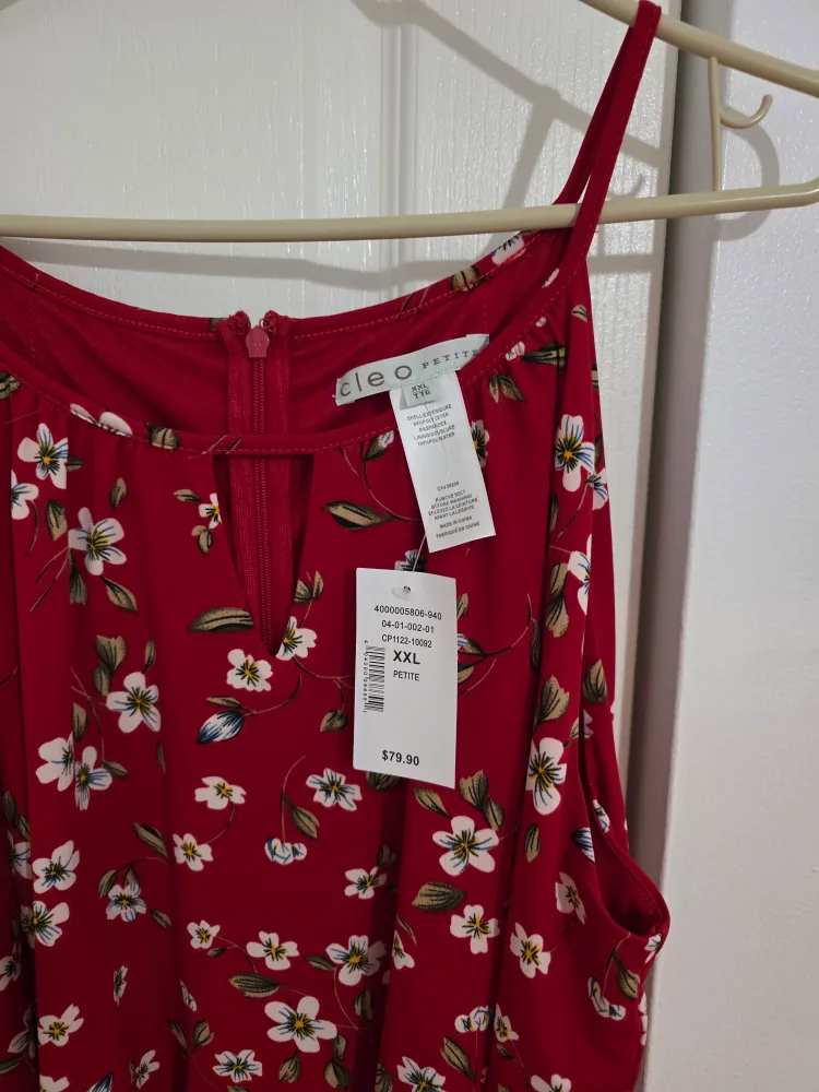 Red Floral Jumpsuit image indicator(2)