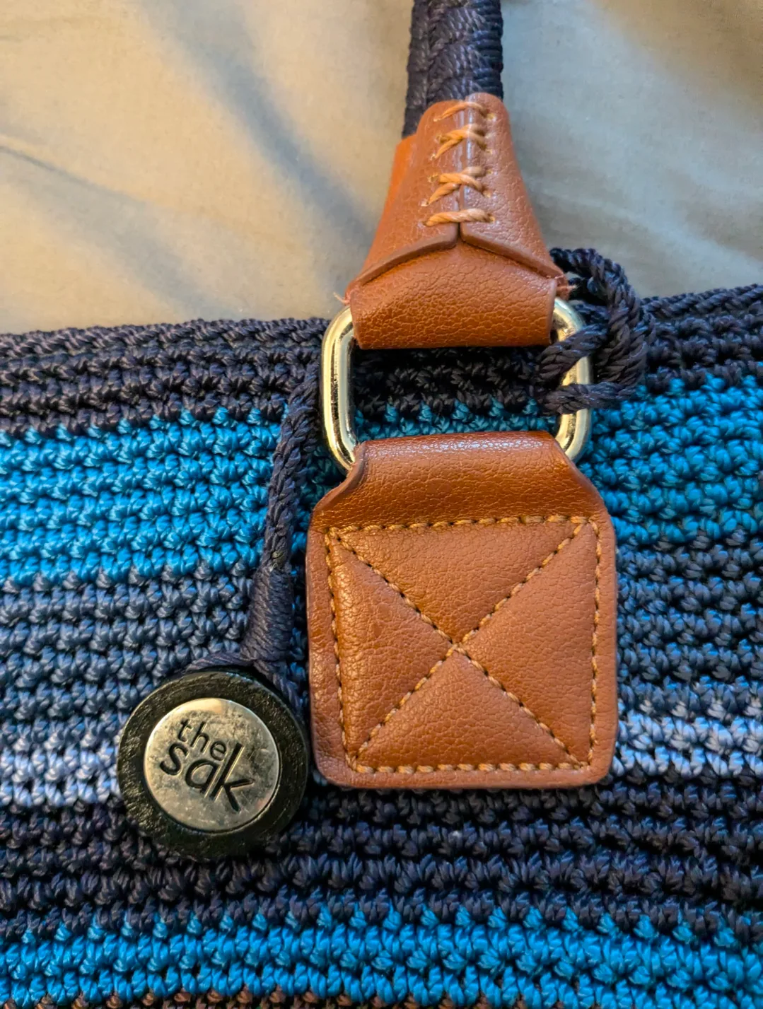 The Sak Crochet Striped Tote Bag thumbnail