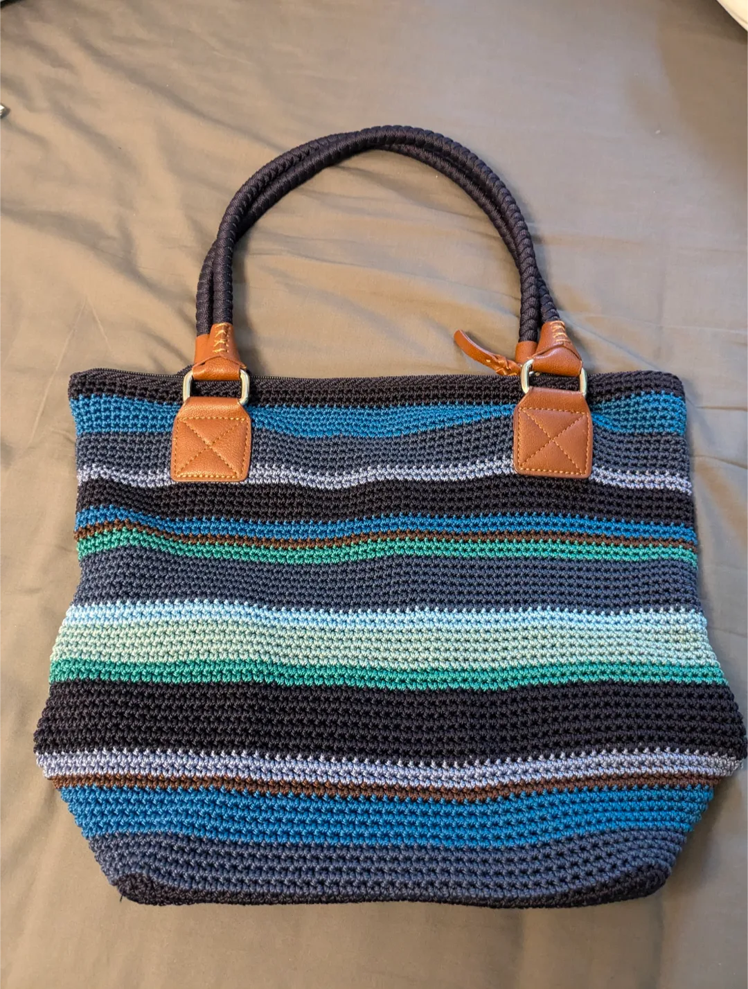 The Sak Crochet Striped Tote Bag image indicator(2)