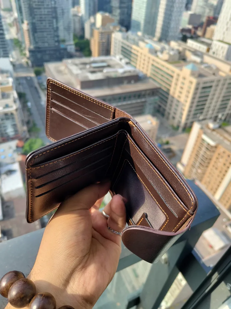 One Piece Brown Leather Wallet✨ image indicator(7)
