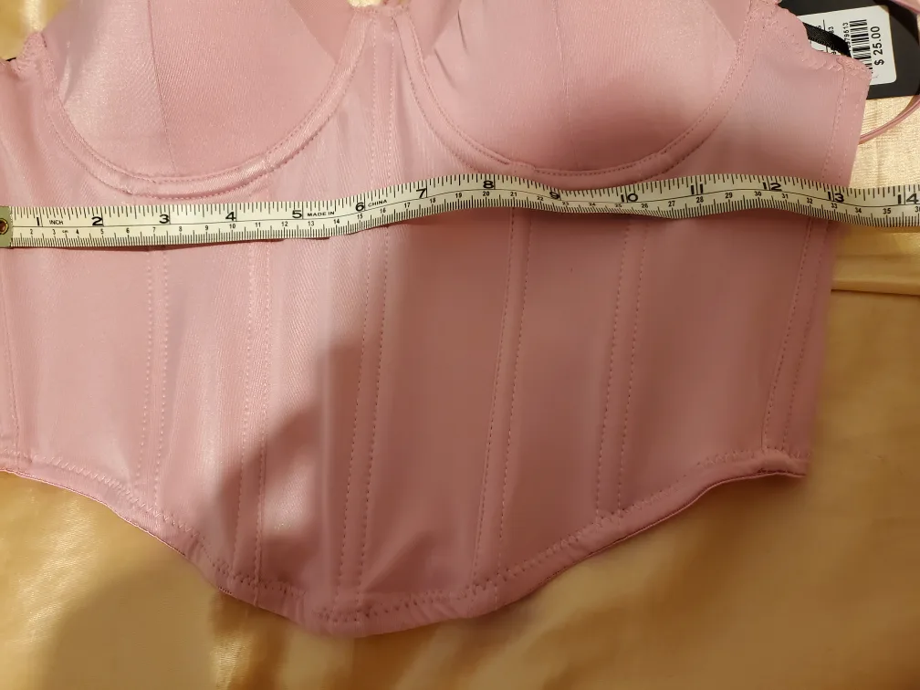 Forever 21 pink bustier top image indicator(3)