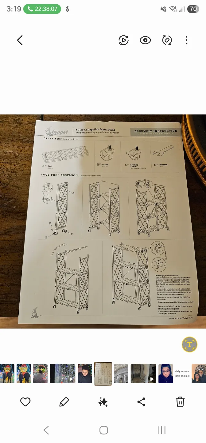 Hoppel 4-Tier Collapsible Rolling Rack $40 each image indicator(4)