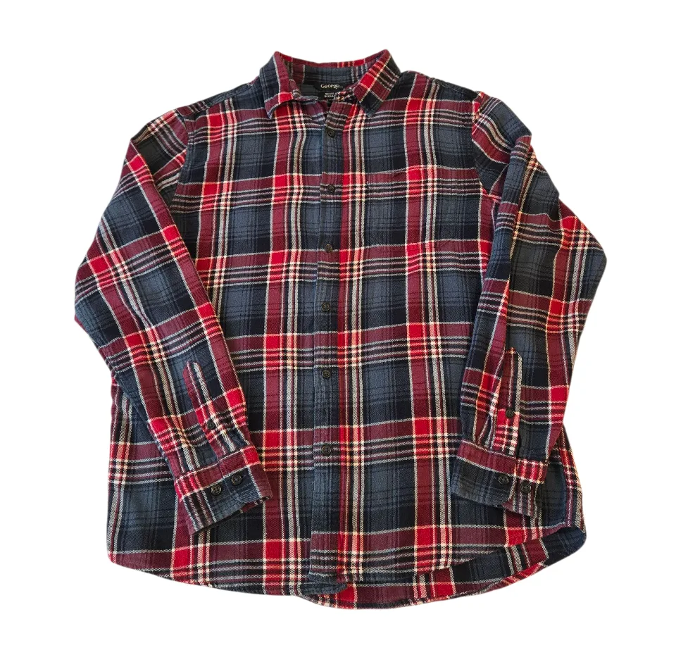 George Plaid Button-Up Shirt Medium thumbnail