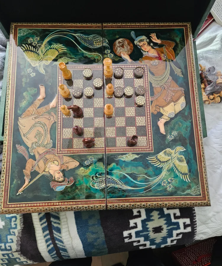 Vintage Hand-Painted Game Set image indicator(3)