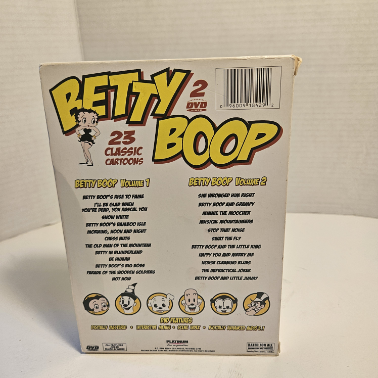 Classic Betty Boop Cartoons (DVD, 2004, 2-Disc Set) - photo 3