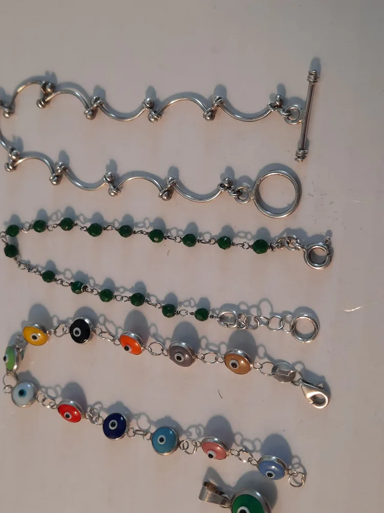 Assorted 925 silverBracelets and Pendant image indicator(2)