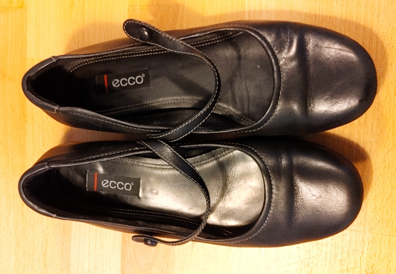 ECCO Black Mary Jane Flats - photo 3