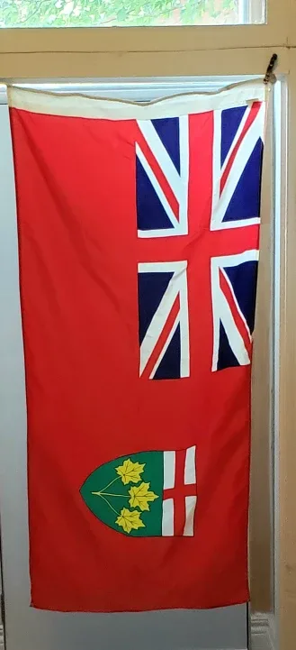 Vintage Scyco Ontario Flag with Rope and Toggle thumbnail