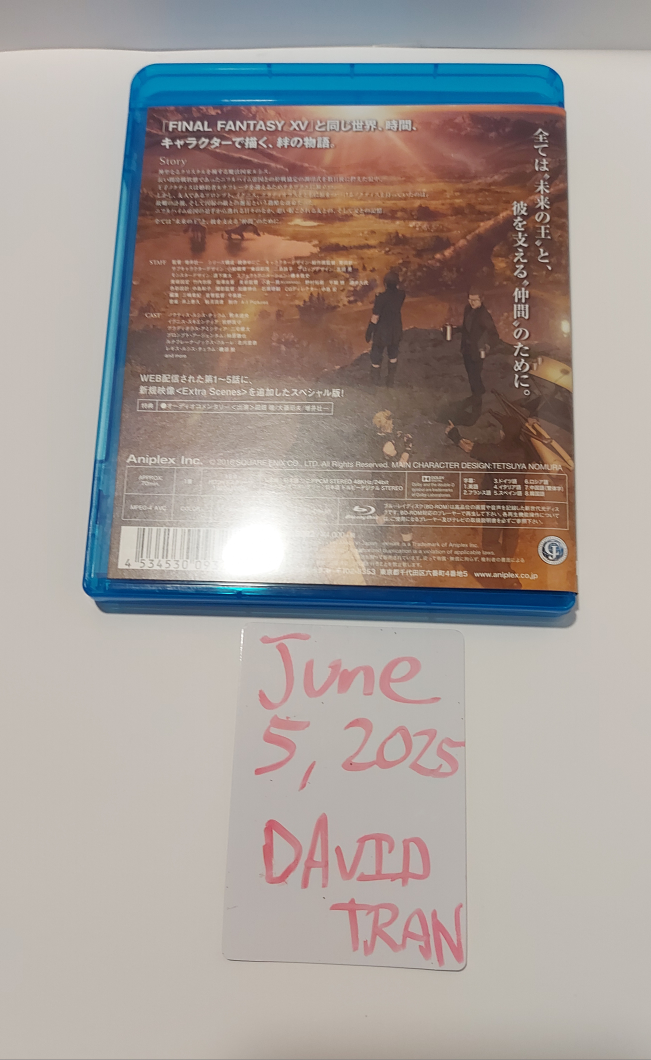 Brotherhood Final Fantasy XV Blu-Ray - photo 2