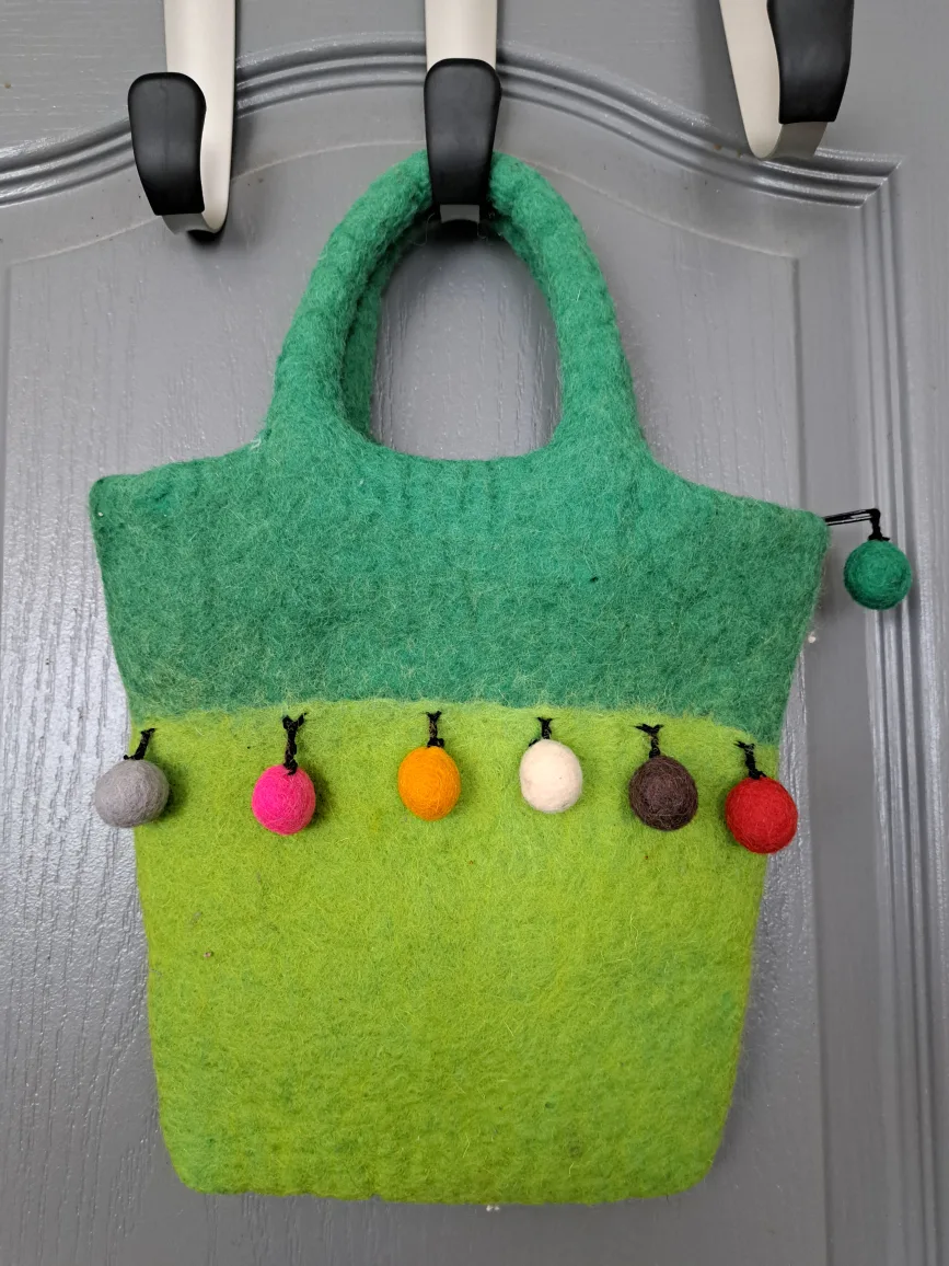 Nepal Felted Wool Purse thumbnail