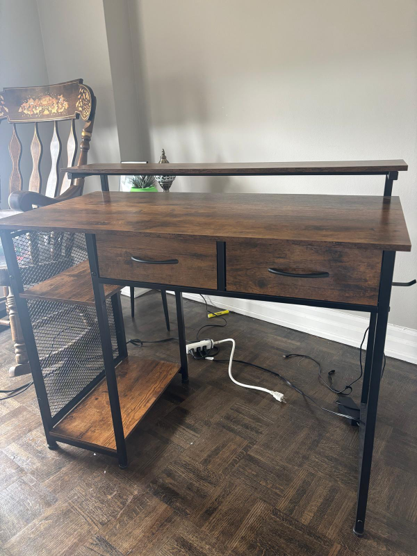 Industrial Style Computer Desk - photo 3