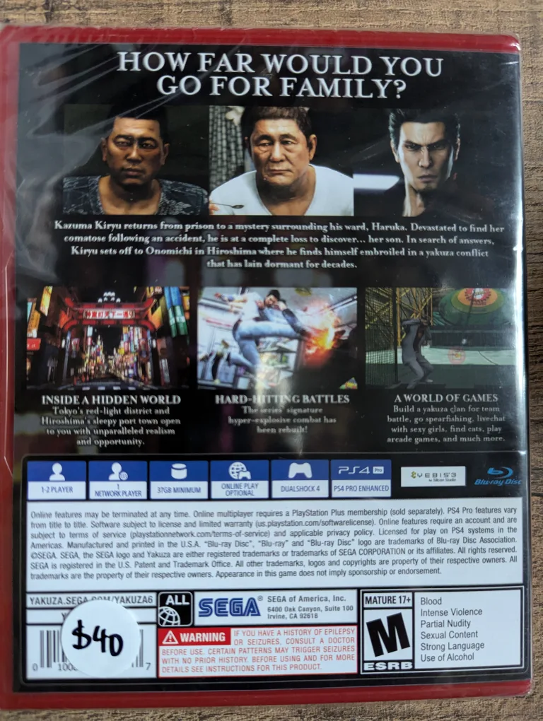PlayStation 4 Yakuza 6 image indicator(2)